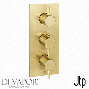 JTP Vos Brushed Brass Triple Outlet Thermostatic Concealed Shower Valve Vertical - 23691ABBR Spare Parts