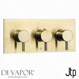 JTP Vos Brushed Brass Twin Outlet Thermostatic Concealed Shower Valve Horizontal - 23693ABBR Spare Parts