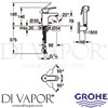 Grohe 23757000 Mixer Spare Diagram