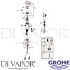 Grohe 23757000 Mixer Spare Tech Diagram