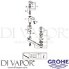 Grohe 23758000 Mixer Spare Tech Diagram