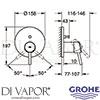 Grohe 24054001 Mixer Spare Diagram