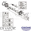 Grohe 24054001 Mixer Spare Tech Diagram