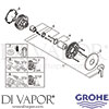 Grohe 24063001 Mixer Spare Tech Diagram