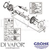 Grohe 24064001 Mixer Spare Tech Diagram