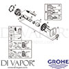 Grohe 24068000 Mixer Spare Tech Diagram