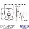 Grohe 24068DA0 Mixer Spare Diagram