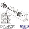 Grohe 24069000 Mixer Spare Tech Diagram