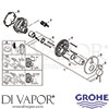 Grohe 24092001 Mixer Spare Tech Diagram