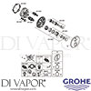 Grohe 24150003-GEN1 Mixer Spare Tech Diagram