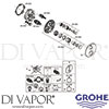 Grohe 24150EN3-GEN1 Mixer Spare Tech Diagram