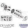 Grohe 24151EN3 GEN3 Mixer Spare Tech Diagram