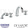 Grohe Sinfonia 4-Hole Bath Shower Combination Spare Parts