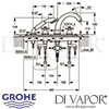 Grohe Sinfonia 4-Hole Bath Shower Combination Dimensions