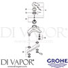 Grohe 25101 Spare Tech Diagram