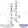 Grohe 25102000 Spare Tech Diagram