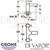 Grohe Lineare Two-Handled Bath Filler Dimensions