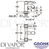 Grohe 25167000 Mixer Spare Tech Diagram