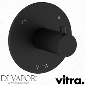 VitrA 257666 Origin Round Built-In 2 Way Concealed Shower Diverter Valve - Matt Black Spare Parts