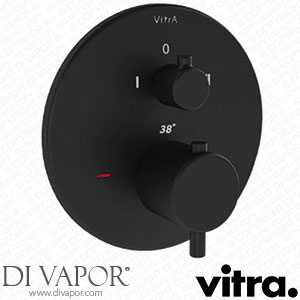 VitrA 257669 Origin Round Built-In 2 Way Thermostatic Shower Mixer Valve - Matt Black Spare Parts