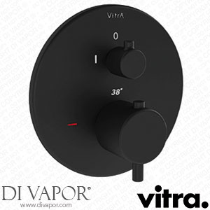 VitrA 257672 Origin Round Built-In 1 Way Thermostatic Bath & Shower Mixer Valve - Matt Black Spare Parts