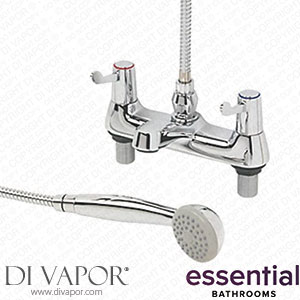 1/4 Turn Dual Commercial Lever Bath/Shower Mixer Bathroom Tap Chrome 25843 Spare Parts