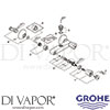 Grohe 26015001 Mixer Spare Tech Diagram