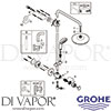 Grohe 26123001 Spare Tech Diagram