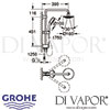 Grohe Tempesta Cosmopolitan 160 Shower System Diverter Dimensions