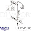 Grohe Tempesta Cosmopolitan 160 Shower System Diverter Spares