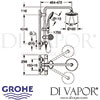 Grohe Euphoria System 180 Shower System Thermostat Dimensions