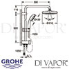 Grohe Tempesta System 210 Flex Shower System Diverter for Wall Mounting Dimensions