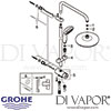 Grohe Tempesta System 210 Flex Shower System Diverter for Wall Mounting Spares