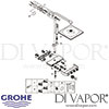 Grohe Euphoria SmartControl System 310 Cube Duo Shower System Thermostat Spares