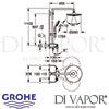 Grohe Euphoria SmartControl System 260 Mono Shower System Bath Thermostat Dimensions