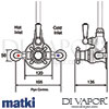 Matki Swadling 2700 Invincible Exposed Shower Valve 2003 Dimensions