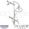 Grohe Rainshower System 400 Shower System Diverter Spares