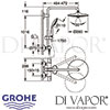 Grohe Euphoria System 260 Shower System Thermostat Dimensions