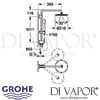 Grohe Rainshower System 210 Shower System Dimensions