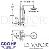 Grohe Rainshower Solo Shower System Dimensions