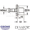 Grohe Grohtherm F Single Volume Control Shower Valve Dimensions