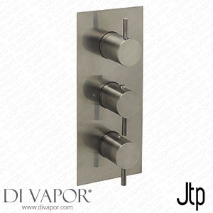 JTP Vos Brushed Black Triple Outlet Thermostatic Concealed Shower Valve Vertical - 27691ABBL Spare Parts