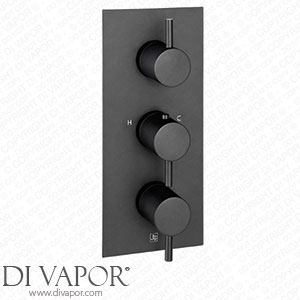 VOS 3 Outlet Portrait Concealed Thermostatic Shower Valve - Matt Black 28691AMB Spare Parts