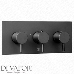 VOS 2 Outlet Concealed Thermostatic Shower Valve - Matt Black (3 Handles) 28693AMB Spare Parts