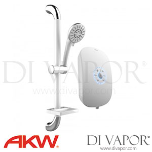 AKW 29010Si iCare Silver 10.5kW Electric Shower with Silver/White Kit Spare Parts