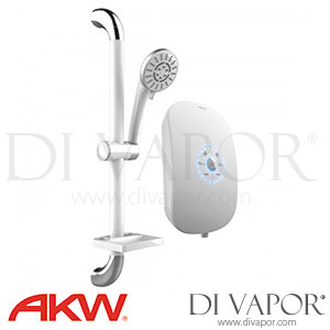 AKW 29011Si iCare Silver 9.5kW Electric Shower with Silver/White Kit Spare Parts