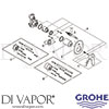 Grohe 29039000 Mixer Spare Tech Diagram