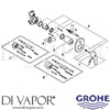 Grohe 29043000 Mixer Spare Tech Diagram