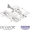 Grohe 29047000 Mixer Spare Tech Diagram