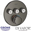 Grohe Grohtherm SmartControl Thermostat Concealed Installation 3 Valves Spare Parts